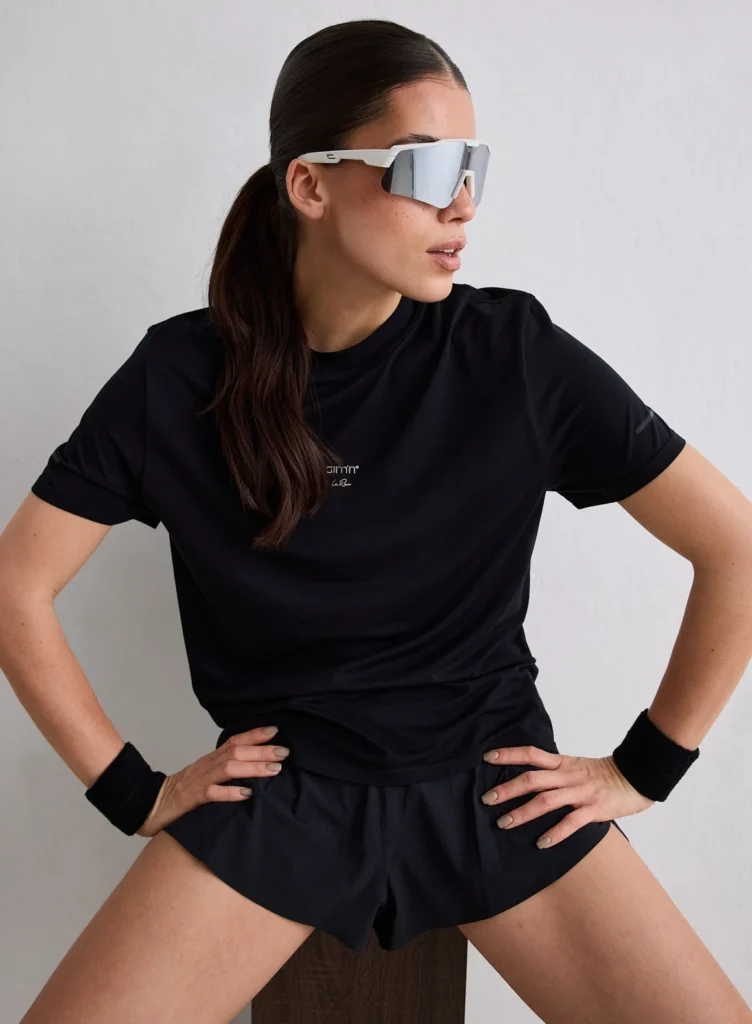 Black Le Run Seamless Running T-shirt naadloos en ademend zwart hardloopshirt