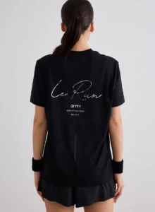 Black Le Run Seamless Running T-shirt naadloos en ademend zwart hardloopshirt