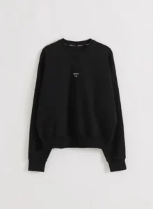 Black Le Run Running Sweatshirt ademende en warme zwarte hardlooptrui