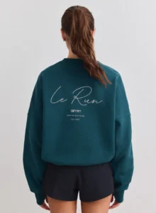 Aim'n Lagoon Le Run Running Sweatshirt ademende en warme lagoon dames hardlooptrui