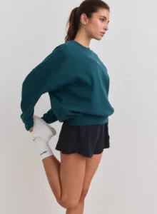 Aim'n Lagoon Le Run Running Sweatshirt ademende en warme lagoon dames hardlooptrui