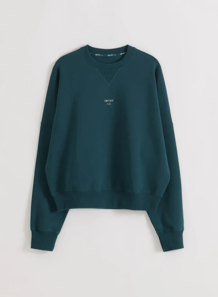 Aim'n Lagoon Le Run Running Sweatshirt ademende en warme lagoon dames hardlooptrui