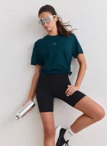 Aim'n Lagoon Le Run Seamless Running T-shirt naadloos en ademend blauw dames hardloopshirt