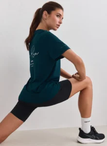 Aim'n Lagoon Le Run Seamless Running T-shirt naadloos en ademend blauw dames hardloopshirt