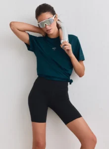 Aim'n Lagoon Le Run Seamless Running T-shirt naadloos en ademend blauw dames hardloopshirt