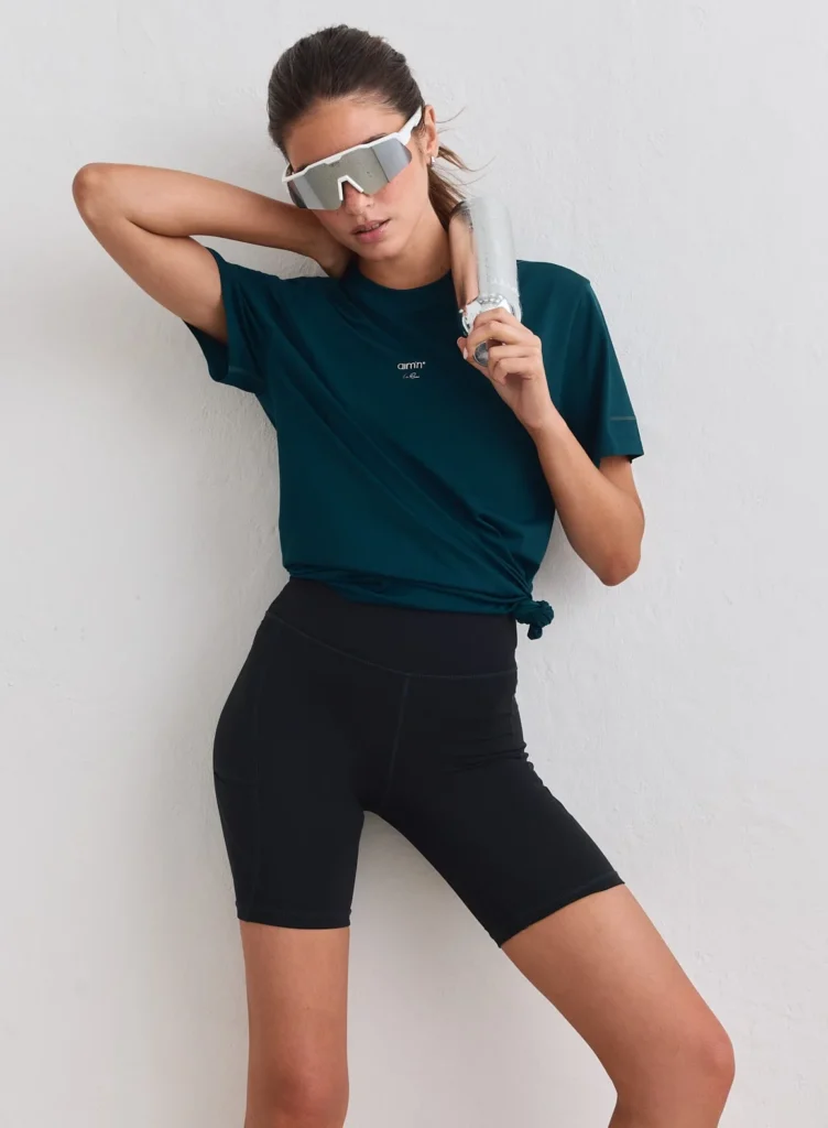 Aim'n Lagoon Le Run Seamless Running T-shirt naadloos en ademend blauw dames hardloopshirt