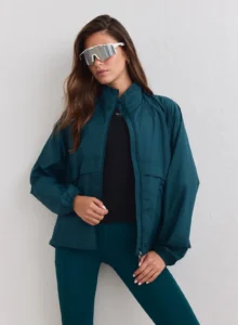 Aim'n Lagoon Running Jacket lichtgewicht en windafstotend blauw dames hardloopjack