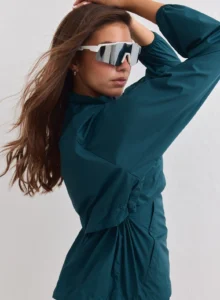 Aim'n Lagoon Running Jacket lichtgewicht en windafstotend blauw dames hardloopjack