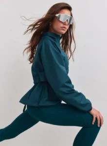 Aim'n Lagoon Running Jacket lichtgewicht en windafstotend blauw dames hardloopjack