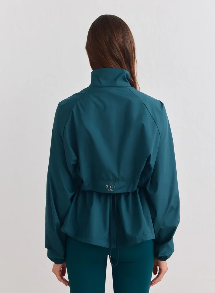 Aim'n Lagoon Running Jacket lichtgewicht en windafstotend blauw dames hardloopjack