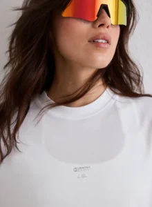 Aim'n White Le Run Seamless Running T-shirt naadloos en ademend wit dames hardloopshirt