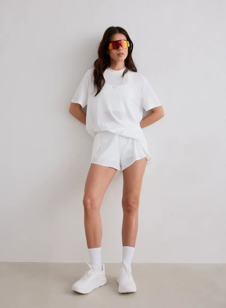 Aim'n White Le Run Seamless Running T-shirt naadloos en ademend wit dames hardloopshirt