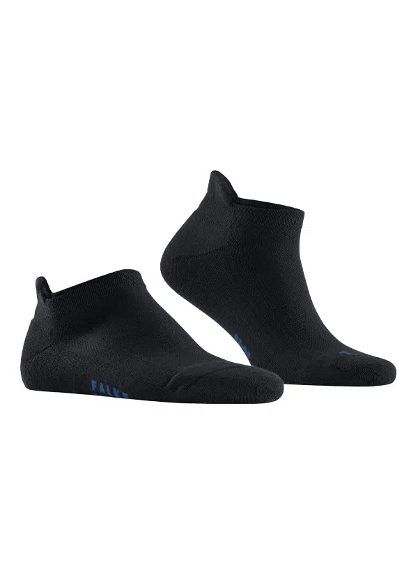 Falke Cool Kick Sneaker 16677-3000 zwarte lage sneakersokken met L R aanduiding