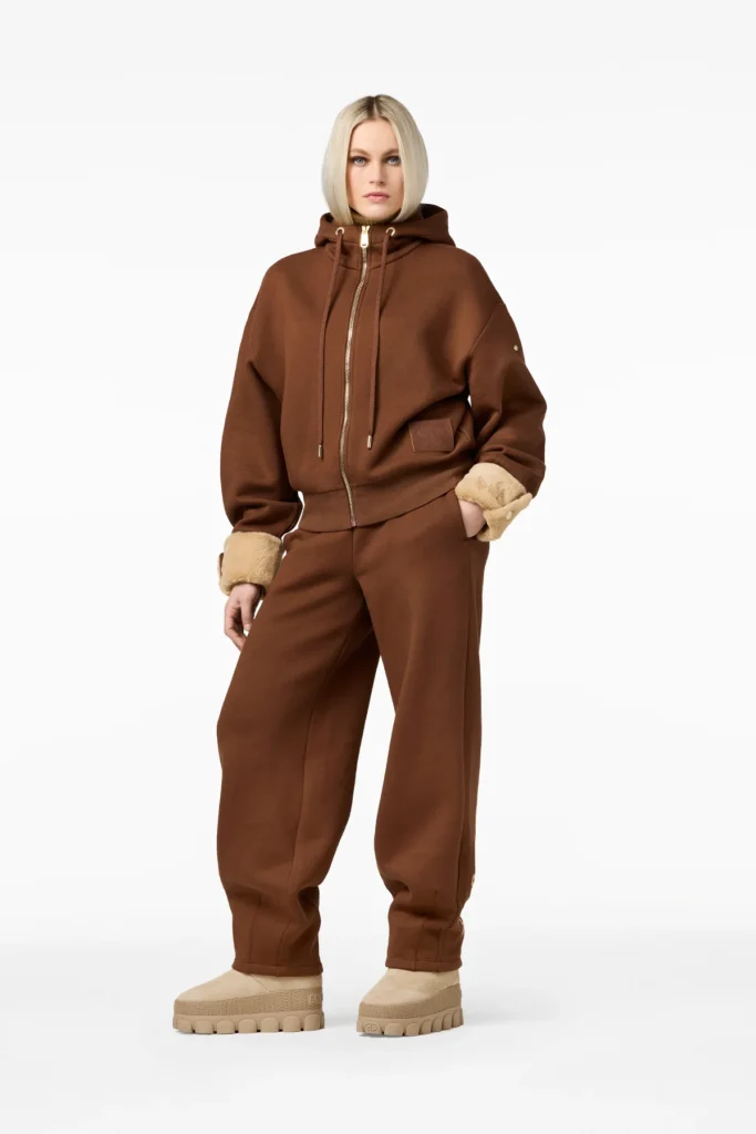 Goldbergh Seika Hooded Full Zip Cardigan luxe dames vest met capuchon en doorlopende rits