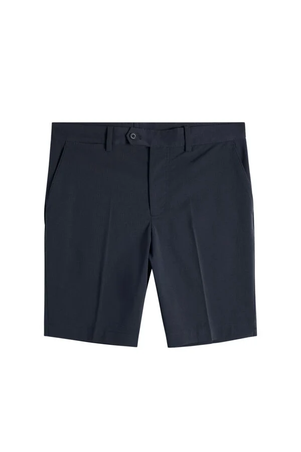 J.Lindeberg Vent Shorts GMPA14599-6855 JL Navy donkerblauwe technische golfshorts met zakken en subtiel logo