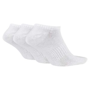 Nike Everyday Lightweight Footies SX7678-100 witte no-show sokken met zwart Swoosh logo 3-pack