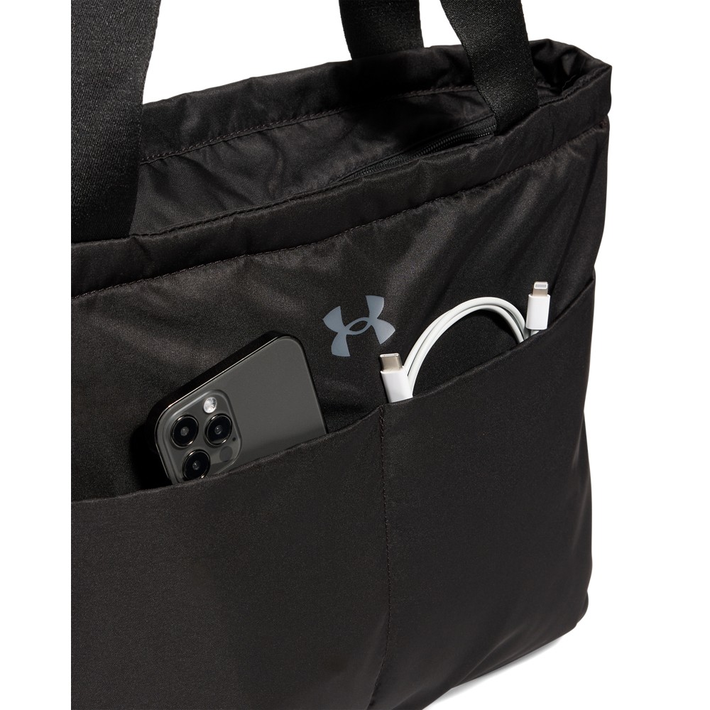 Under Armour Studio Lite Tote lichte en ruime zwarte dames sporttas en tote bag