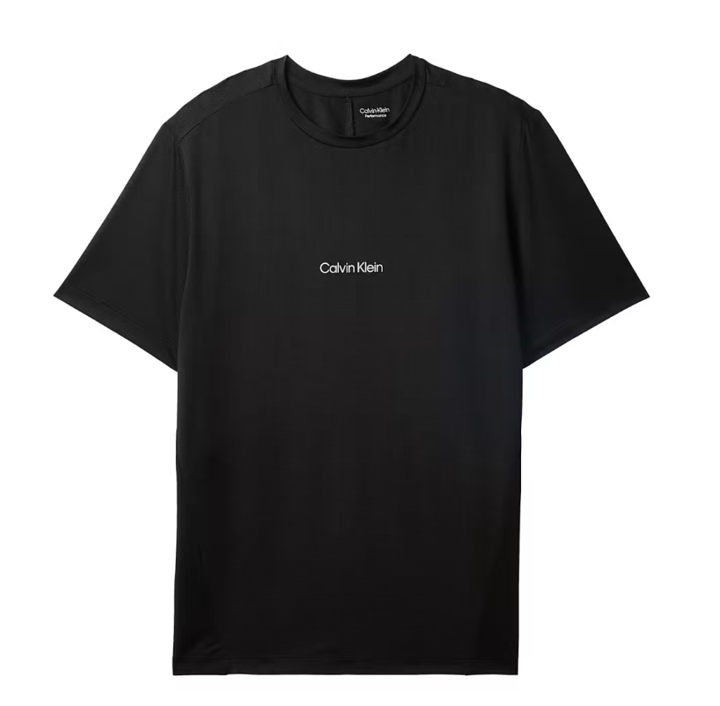 Calvin Klein LVGMS6K114 UB1 Mesh Short Sleeve Tee ademend zwart heren t-shirt