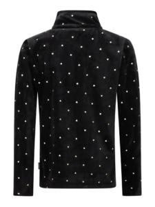 Protest PRTMarta JR 12962002 True Black zwarte meiden ski pulli met korte rits