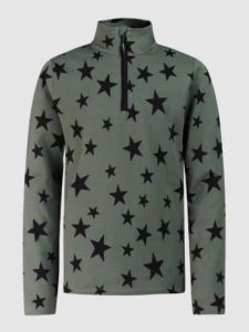 Protest PRTTopsy JR 12962004 Evergreen donkergroene meiden ski pulli met korte rits