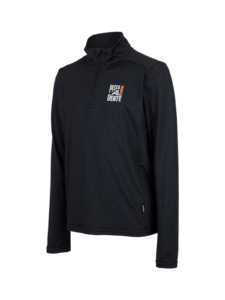 Brunotti 2423240331 9999 Toriny Boys Fleece zwarte jongens skipully met korte rits Black