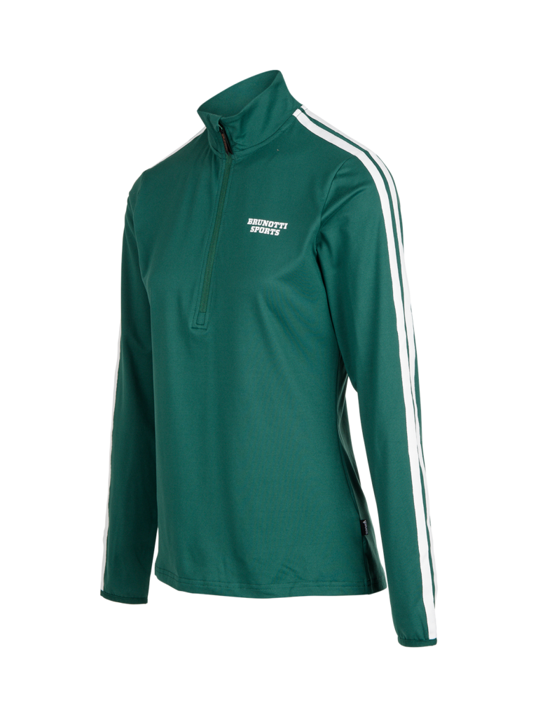 Brunotti 2622240163 6991 Rodia Women Snow Fleece donkergroene dames skipully Hunter Green