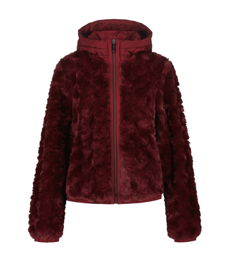 Luhta inkiniemi 232236413L 670 670 carmine rode damesjas met capuchon