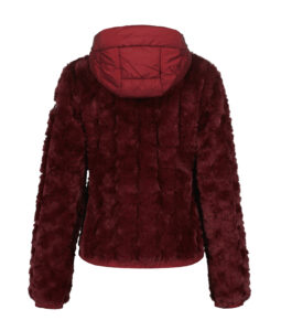 Luhta inkiniemi 232236413L 670 670 carmine rode damesjas met capuchon