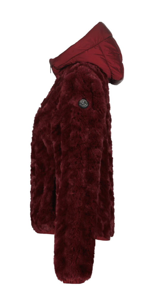 Luhta inkiniemi 232236413L 670 670 carmine rode damesjas met capuchon
