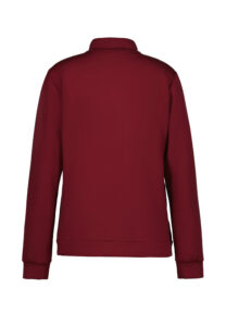 Luhta Erika 232327339L670 rood zacht damesvest met glanzende bies