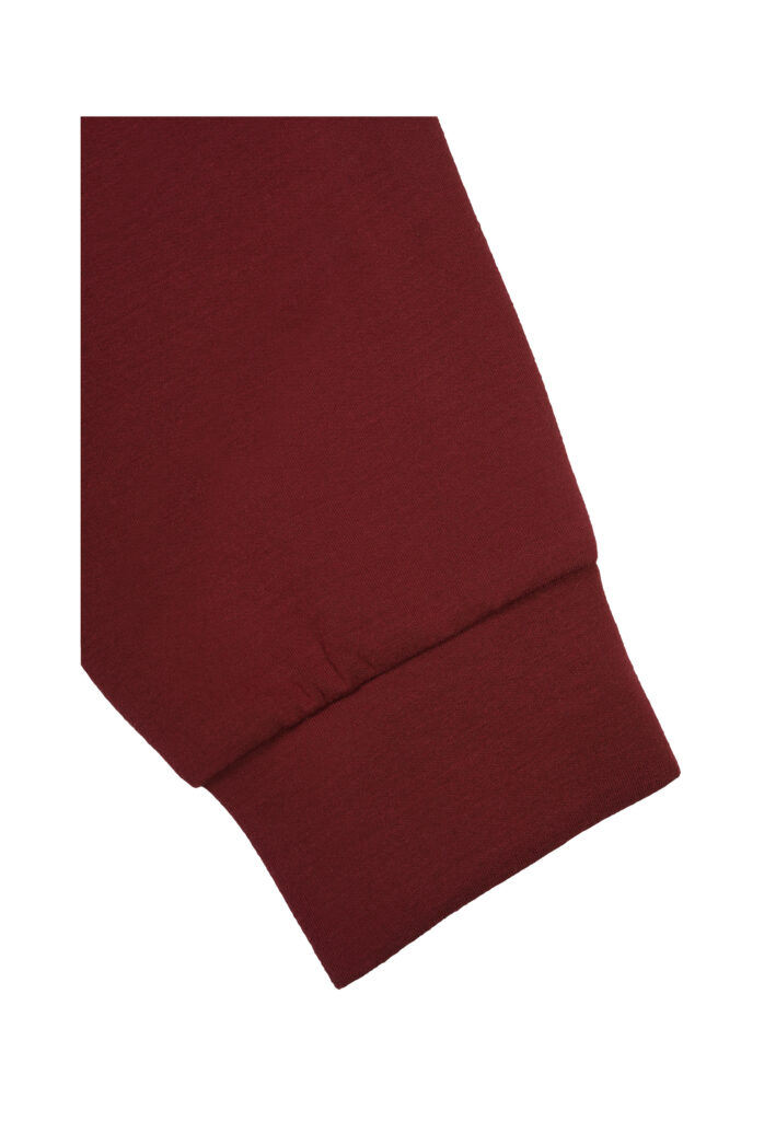Luhta Erika 232327339L670 rood zacht damesvest met glanzende bies