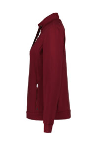 Luhta Erika 232327339L670 rood zacht damesvest met glanzende bies