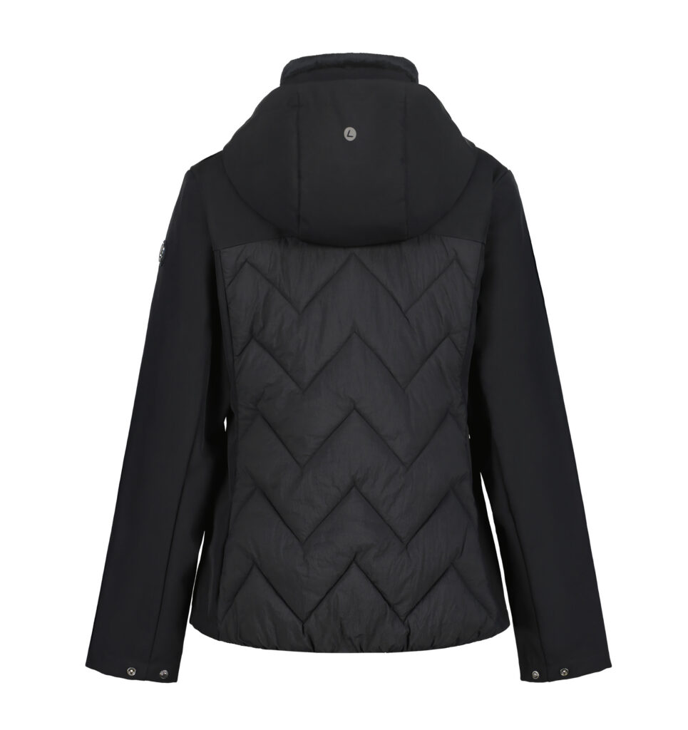 Luhta Auvola 232402384L990 zwarte dames softshell jas waterkolom 8000/3000