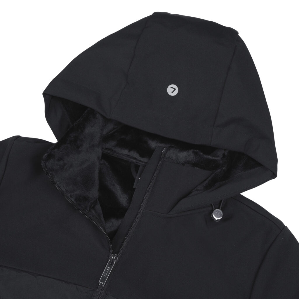 Luhta Auvola 232402384L990 zwarte dames softshell jas waterkolom 8000/3000