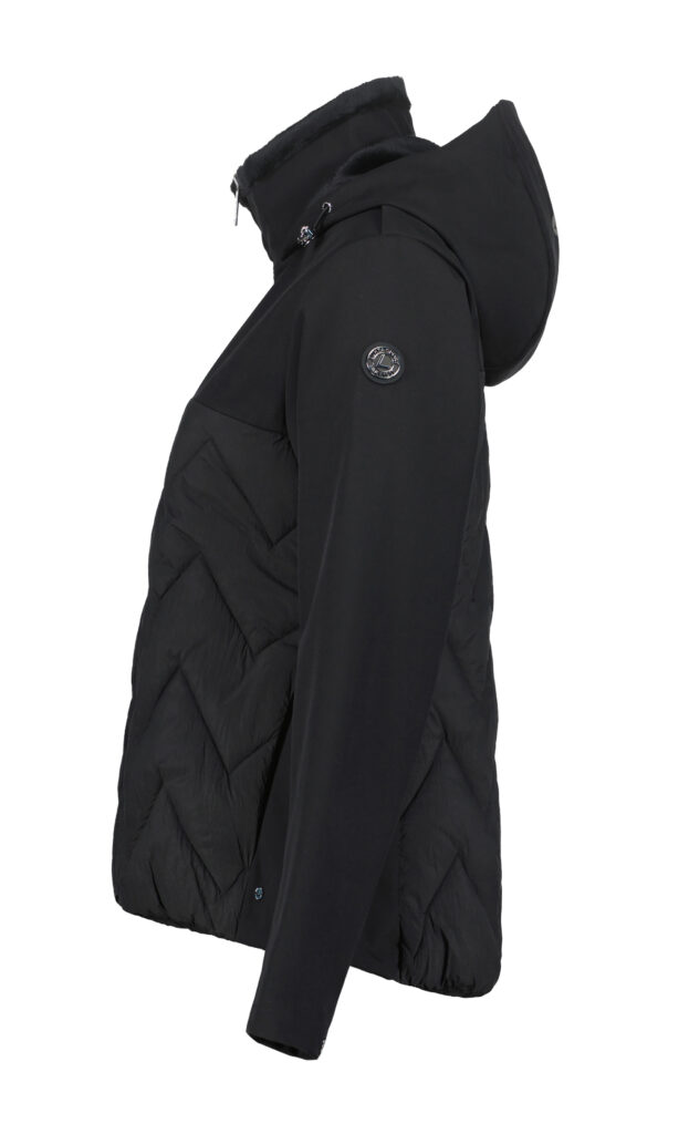 Luhta Auvola 232402384L990 zwarte dames softshell jas waterkolom 8000/3000
