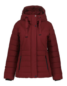Luhta Haukka 232456364L670 rood dames jack met capuchon en ritssluiting
