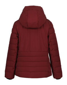 Luhta Haukka 232456364L670 rood dames jack met capuchon en ritssluiting