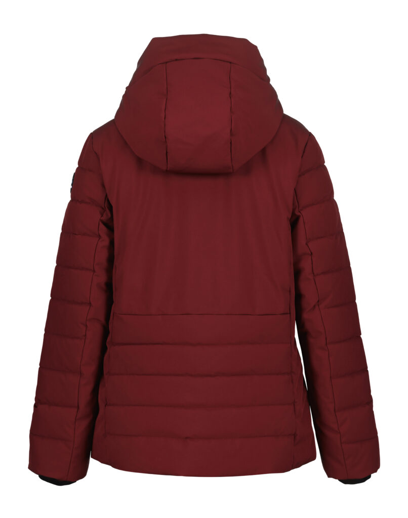 Luhta Haukka 232456364L670 rood dames jack met capuchon en ritssluiting