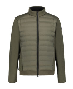 Luhta Achtila 232573324L580 groen hybride heren jack met gewatteerde voorkant en stretch