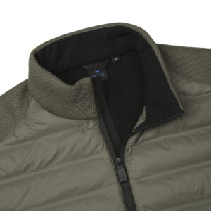 Luhta Achtila 232573324L580 groen hybride heren jack met gewatteerde voorkant en stretch