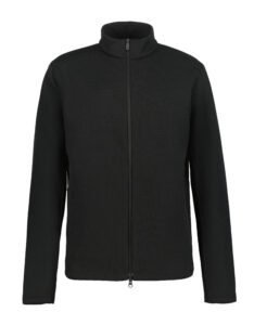 Luhta Ahoola 232574324L 990 zwarte heren tussenjas midlayer met ritssluiting en merkdetail