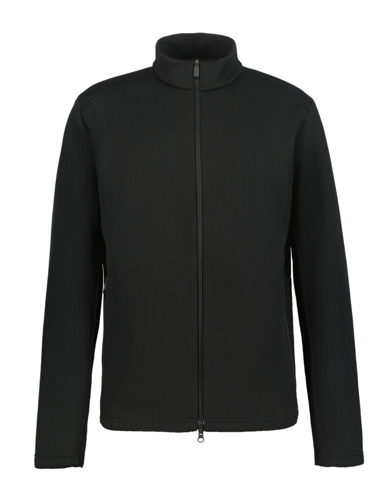 Luhta Ahoola 232574324L 990 zwarte heren tussenjas midlayer met ritssluiting en merkdetail