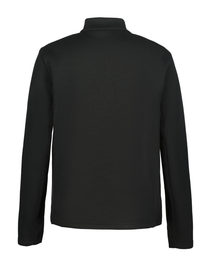 Luhta Ahoola 232574324L 990 zwarte heren tussenjas midlayer met ritssluiting en merkdetail
