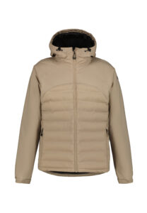 Icepeak Barwick 256007573I061 beige heren outdoor jas met capuchon