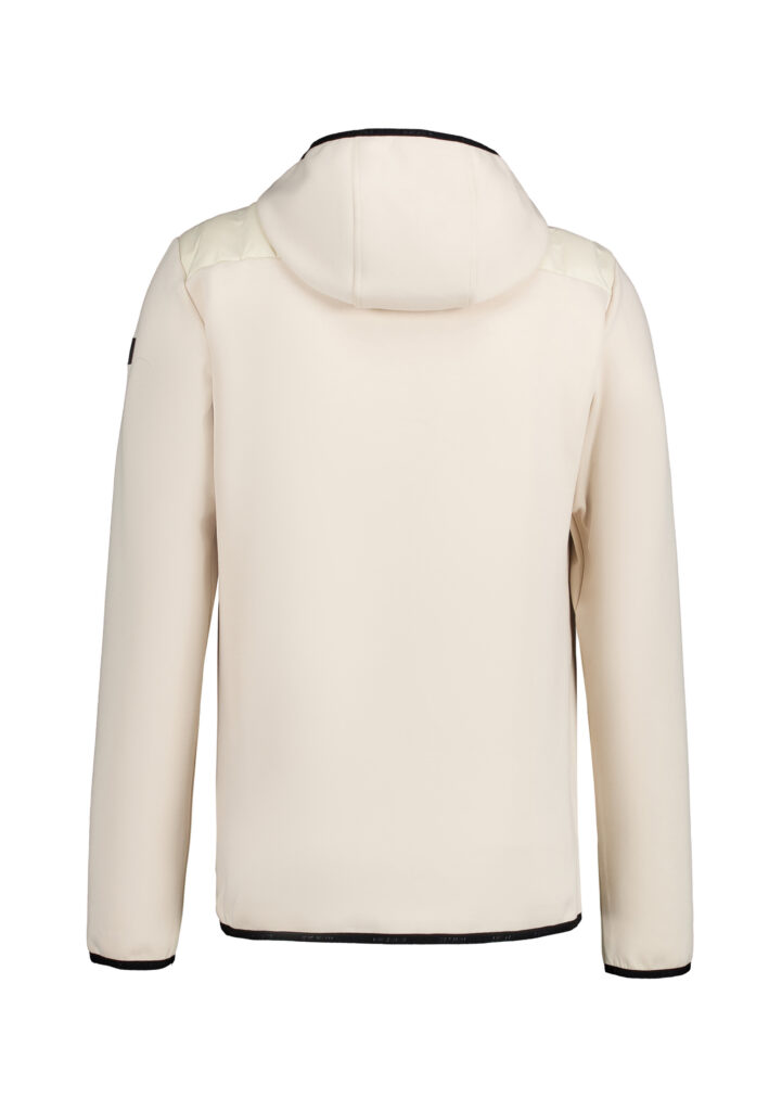 Icepeak Albie 257845650I 047 grijze heren outdoor jas met capuchon en ritszakken
