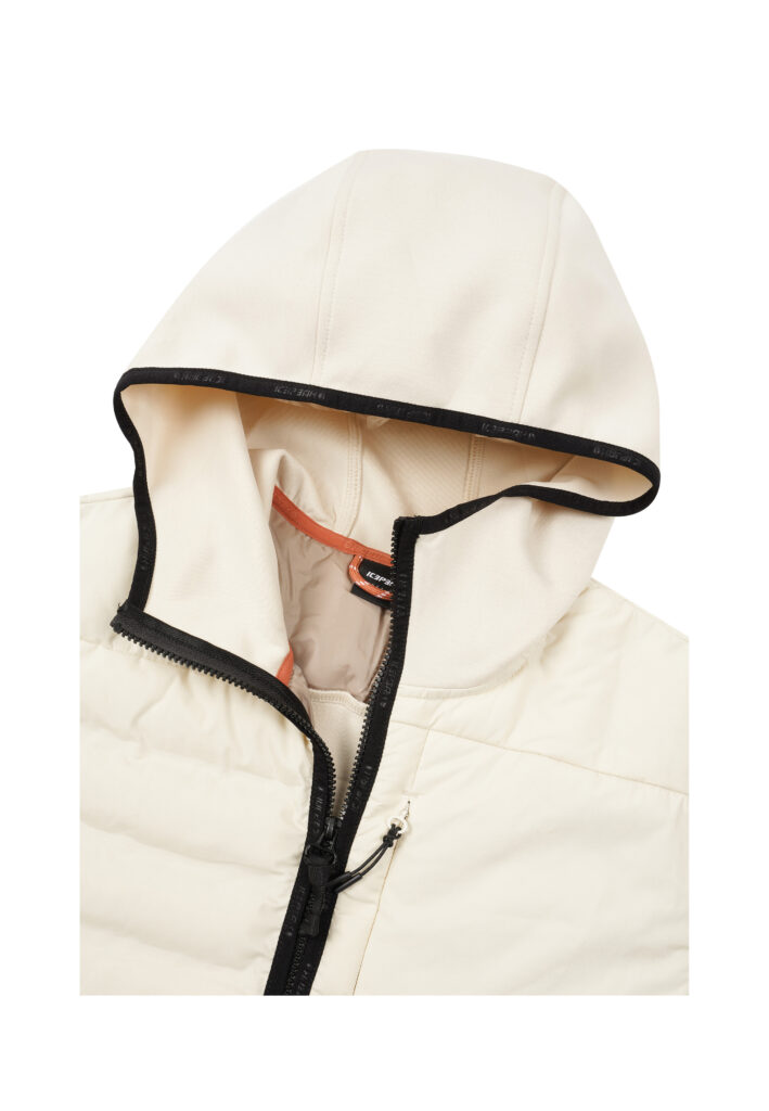 Icepeak Albie 257845650I 047 grijze heren outdoor jas met capuchon en ritszakken