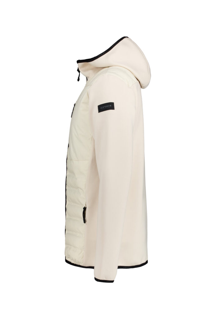 Icepeak Albie 257845650I 047 grijze heren outdoor jas met capuchon en ritszakken
