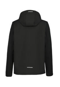 Icepeak Brimfield 257970682IO990 zwarte heren outdoor softshell jas met capuchon