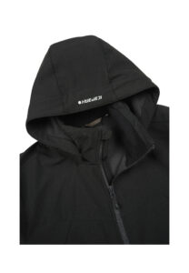 Icepeak Brimfield 257970682IO990 zwarte heren outdoor softshell jas met capuchon