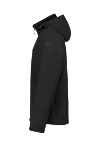 Icepeak Brimfield 257970682IO990 zwarte heren outdoor softshell jas met capuchon